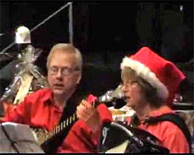 julemusik harmonika banjo violin søemandssange gårdsange